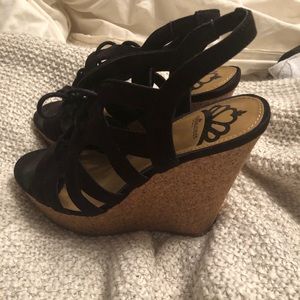 Black wedges 7.5